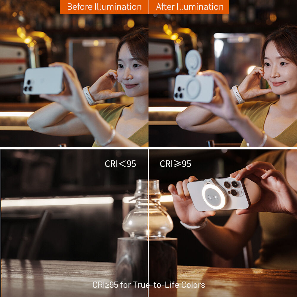 PGYTECH MagGlow Phone Fill Light (Misty Gray)